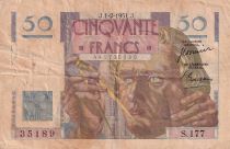 France 50 Francs - Le Verrier - 01-02-1951 - Série S.177 - TB - F.20.17