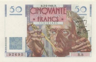 France 50 Francs - Le Verrier - 02-05-1946 - S�rie R.8
