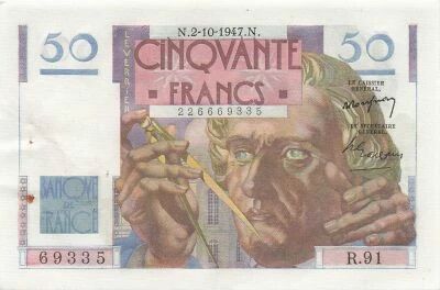 France 50 Francs - Le Verrier - 02-10-1947 - S�rie R.91
