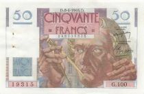 France 50 Francs - Le Verrier - 08-04-1948 - S&eacute;rie G.100