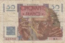 France 50 Francs - Le Verrier - 14-03-1946 - S&eacute;rie M.2