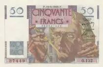 France 50 Francs - Le Verrier - 19-05-1949 - Serial O.132