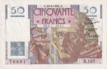 France 50 Francs - Le Verrier - 24-08-1950 - Série X.157 - F.20.16