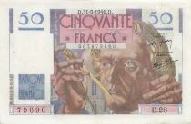 France 50 Francs - Le Verrier - 31-05-1946 - Serial E.28