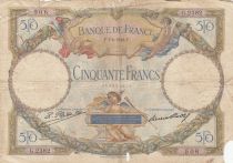 France 50 Francs - Luc Olivier Merson - 04-06-1928 - Serial G.2382
