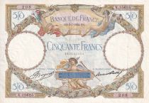 France 50 Francs - Luc Olivier Merson - 05-07-1934 - Serial V.15625 - P.80