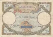 France 50 Francs - Luc Olivier Merson - 15-07-1927 - Serial V.485