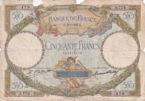 France 50 Francs - Luc Olivier Merson - 15-17-1927 - Serial S.773 - P.80