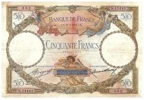France 50 Francs - Luc Olivier Merson - 31-05-1934 - Serial N.15442 - P.80