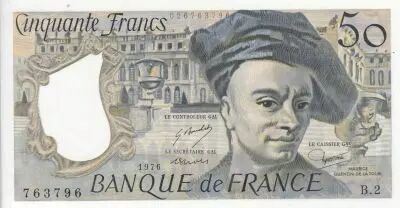 France 50 Francs - Quentin de la Tour - 1976 - Serial B.2