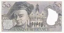 France 50 Francs - Quentin de la Tour - 1976 - Serial V.1 - XF to AU - P.152a