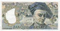 France 50 Francs - Quentin de la Tour - 1976 - S&eacute;rie P.1