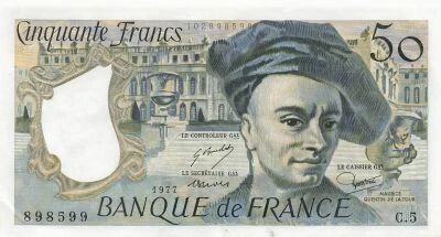 France 50 Francs - Quentin de la Tour - 1977 - Serial C.5