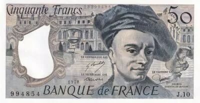 France 50 Francs - Quentin de la Tour - 1978 - S�rie J.10 - F.67.03
