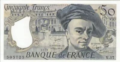 France 50 Francs - Quentin de la Tour - 1979 - S�rie V.17