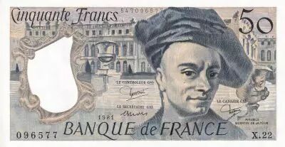 France 50 Francs - Quentin de la Tour - 1981 - Serial X.22 - UNC - P.152b