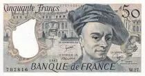 France 50 Francs - Quentin de la Tour - 1982 - Serial W.27 - AU - P.152b