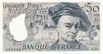 France 50 Francs - Quentin de la Tour - 1988 - Serial T.51 - AU - P.152d