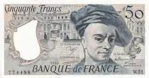 France 50 Francs - Quentin de la Tour - 1988 - Serial W.51 - PUNC - P.152d