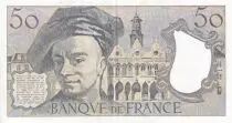France 50 Francs - Quentin de la Tour - 1988 - Serial X.53 - XF - P.152d