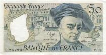 France 50 Francs - Quentin de la Tour - 1988 - S&eacute;rie V.53