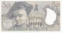 France 50 Francs - Quentin de la Tour - 1989 - Serial N.57 - XF - P.152d