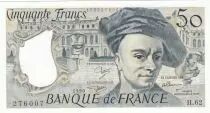France 50 Francs - Quentin de la Tour - 1990 - Serial H.62