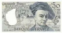 France 50 Francs - Quentin de la Tour - 1990 - Serial U.60