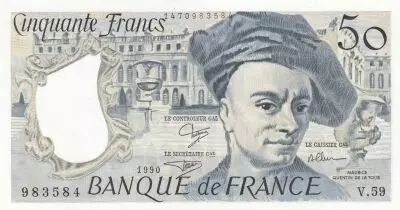 France 50 Francs - Quentin de la Tour - 1990 - S�rie V.59