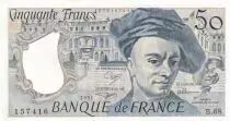 France 50 Francs - Quentin de la Tour - 1991 - Serial B.68