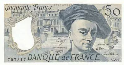 France 50 Francs - Quentin de la Tour - 1991 - Serial C.67