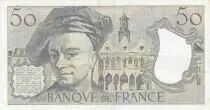 France 50 Francs - Quentin de la Tour - 1991 - Serial H.71