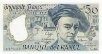 France 50 Francs - Quentin de la Tour - 1991 - Serial Q.64