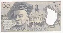 France 50 Francs - Quentin de la Tour - 1991 - Serial W.66 - PUNC - P.152e