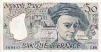 France 50 Francs - Quentin de la Tour - 1991 - Serial Z.68 - VF - P.152e
