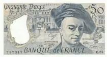 France 50 Francs - Quentin de la Tour - 1991 - S&eacute;rie C.67