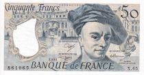 France 50 Francs - Quentin de la Tour - 1991 - Série X.65 - NEUF - F.67.17