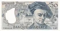 France 50 Francs - Quentin de la Tour - 1991 - S&eacute;rie Y.67 - NEUF - F.67.17