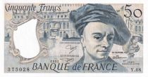 France 50 Francs - Quentin de la Tour - 1991 - Série Y.68 - P.152
