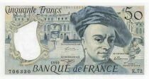 France 50 Francs - Quentin de la Tour - 1992 - S&eacute;rie K.72