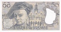 France 50 Francs - Quentin de la Tour - Printed error - 1989 - Serial E.57 - P.152
