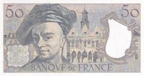 France 50 Francs - Quentin de la Tour - Printing error - 1992 - Serial M.73 - P.152