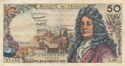 France 50 Francs - Racine - 02-05-1963 - Serial S.59