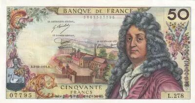 France 50 Francs - Racine - 02-10-1975 - Serial L.278
