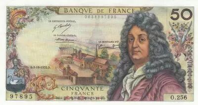France 50 Francs - Racine - 03-10-1974 - S�rie O.256