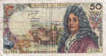 France 50 Francs - Racine - 06-11-1969 - Serial T.153 - P.148