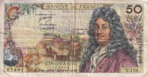 France 50 Francs - Racine - 06-11-1969 - Serial V.154 - P.148
