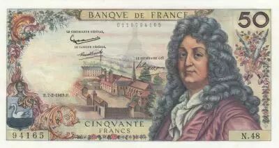 France 50 Francs - Racine - 07-02-1963 - Serial N.48