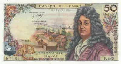 France 50 Francs - Racine - 08-11-1973 - Serial F.235