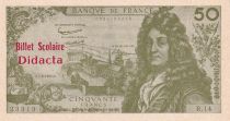 France 50 Francs - Racine - Billet Scolaire - 07-06-1962